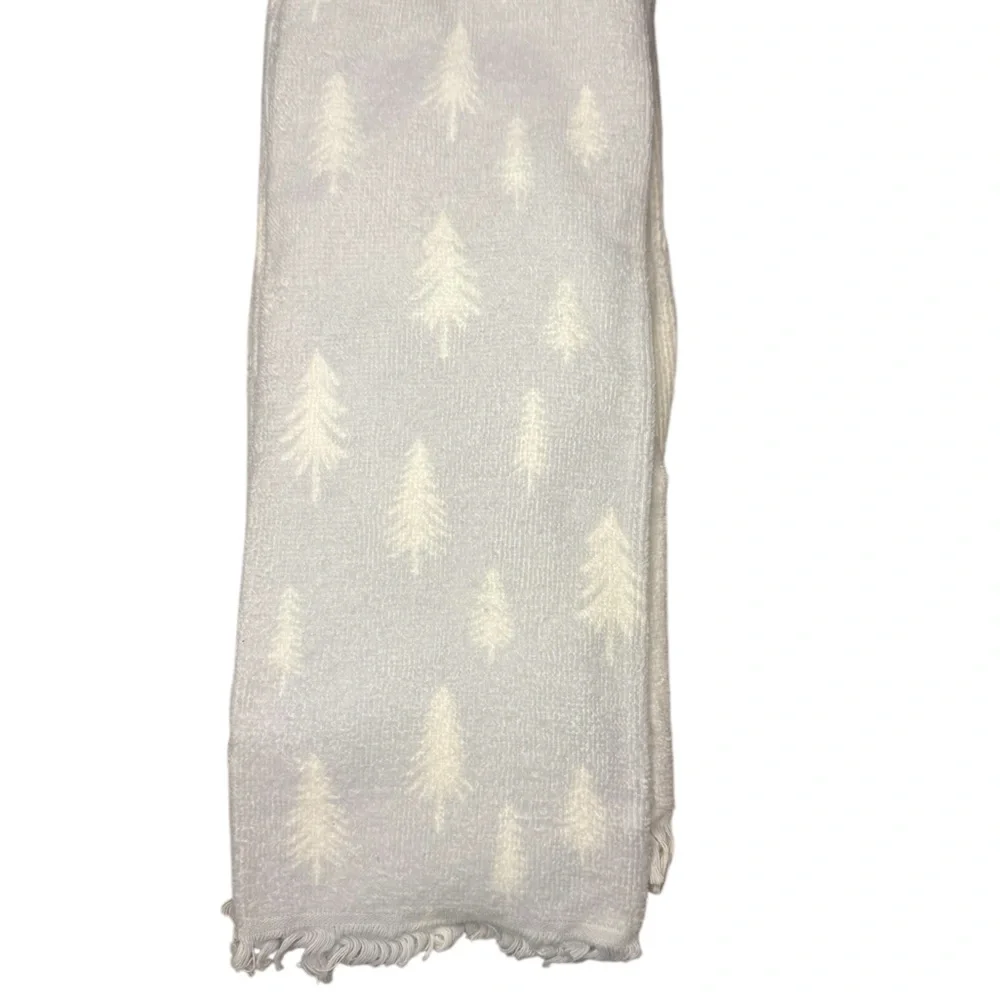 Target Wondershop 2 pk Scattered Trees Hand Towels Gray/White